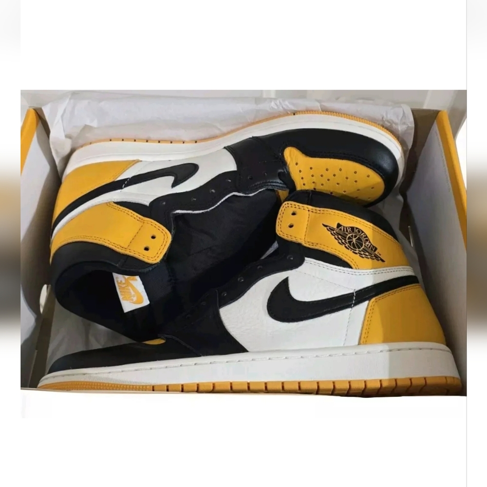 Nike Jordan 1 Retro High OG Yellow Toe (555088-711) Men's Size 10 New In Box - Picture 3 of 13